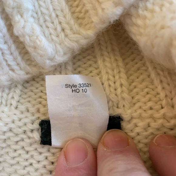 J. Crew cream colored Wool blend Chalet Shawl Collar Sweater Tunic. Size… - Picture 6 of 8